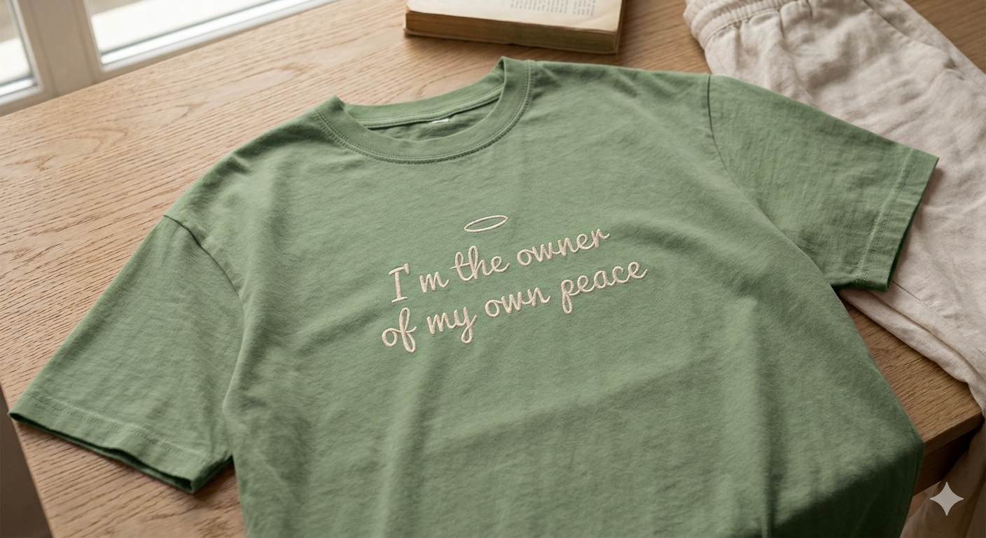 "I'm the owner of my own peace" Oversize T-Shirt