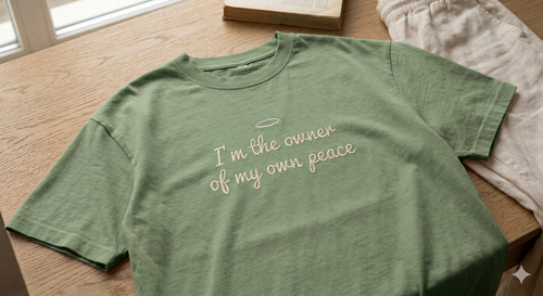 "I'm the owner of my own peace" Oversize T-Shirt